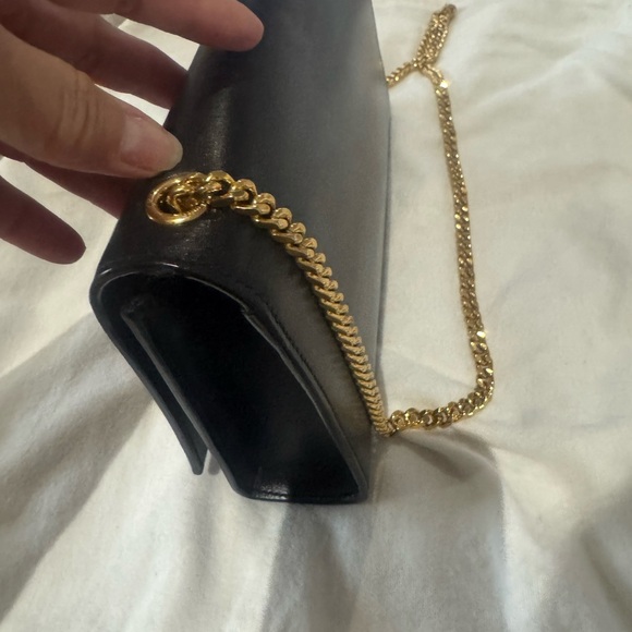 Yves Saint Laurent Black Crossbody with Gold Accents Perfect Condition! - Picture 8 of 8